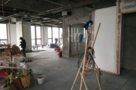 深圳裝修公司-康藍建設案例，走進建活貿易裝修現場